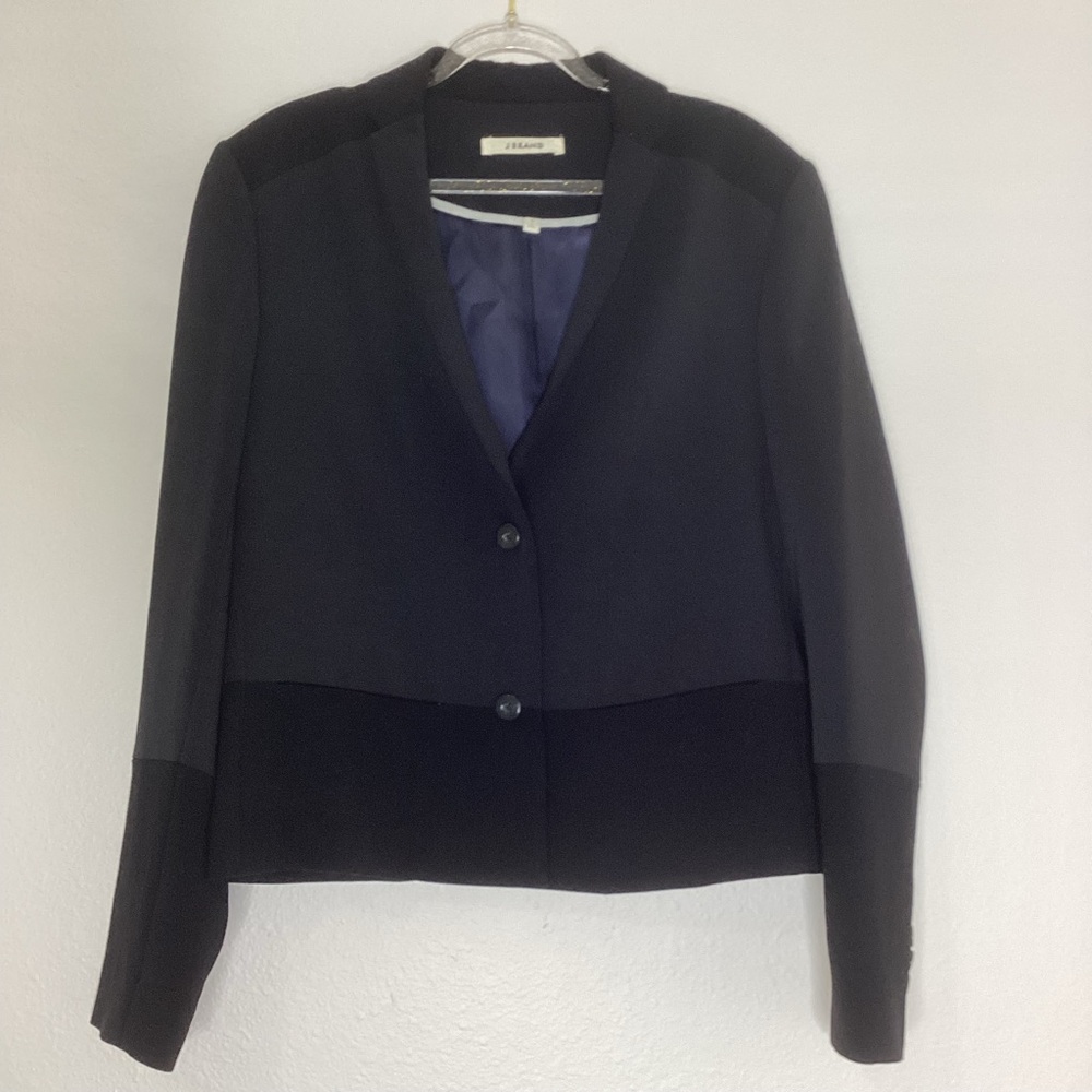 J Brand Black Blazer Professional Two Button Sz 4